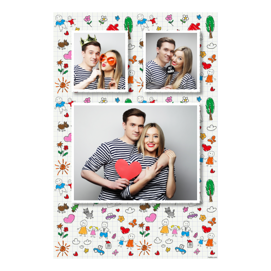 Parents' Day + flowers and hearts and clouds + 319 white Parents' Day + flowers and hearts and clouds + 319 white
