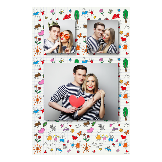 Parents' Day + flowers and hearts and clouds + 319 no frame Parents' Day + flowers and hearts and clouds + 319 no frame