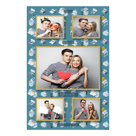 Printer's Day + printers + 321 gold with captions Printer's Day + printers + 321 gold with captions