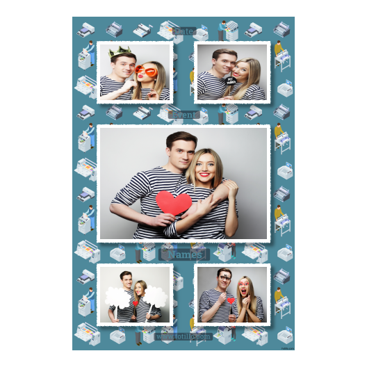 Printer's Day + printers + 321 white with captions Printer's Day + printers + 321 white with captions