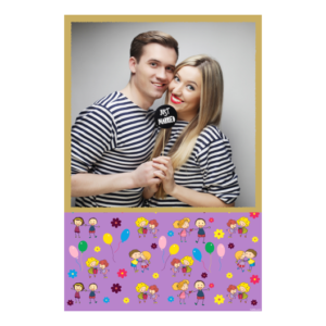 Siblings Day + balloons and flowers + 325 gold