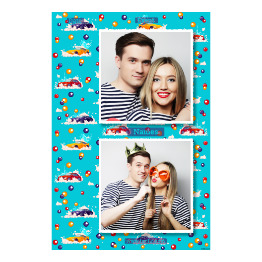 Dzień mycia samochodu + bąbelki + 329 biały z podpisem Dzień mycia samochodu + bąbelki + 329 biały z podpisem