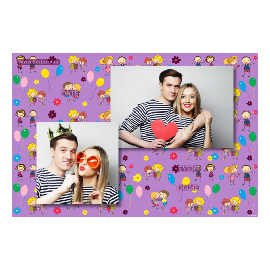 Dzień Rodzeństwa + balony i kwiaty + 401 brak ramki z podpisami