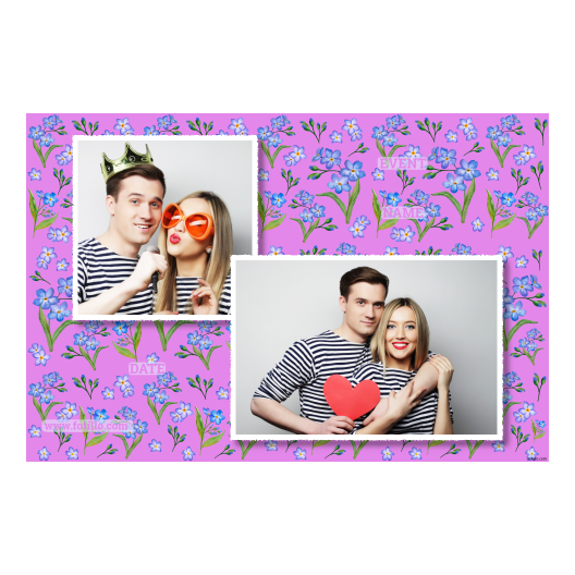 Dzień Niezapominajki + kwiaty + 403 biały z podpisem Dzień Niezapominajki + kwiaty + 403 biały z podpisem