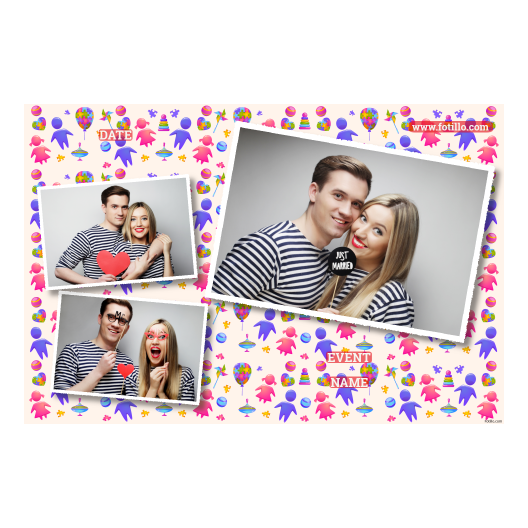 Dzień Dziecka + zabawki + 406 biały z podpisami Dzień Dziecka + zabawki + 406 biały z podpisami