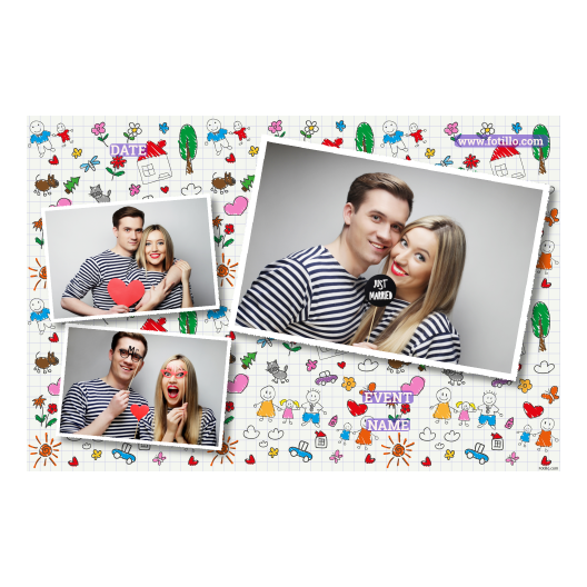 Dzień Rodziców + kwiaty, serca i chmurki + 406 biały z podpisami Dzień Rodziców + kwiaty, serca i chmurki + 406 biały z podpisami