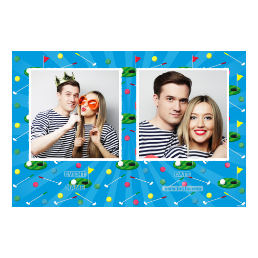 Dzień Minigolfa + piłki golfowe + 407 biały z podpisem Dzień Minigolfa + piłki golfowe + 407 biały z podpisem