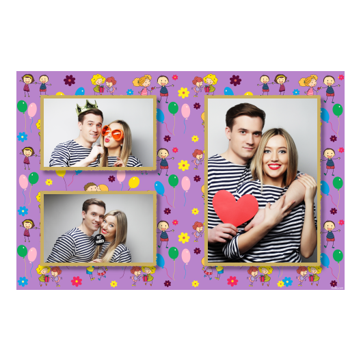 Siblings Day + balloons and flowers + 414 gold Siblings Day + balloons and flowers + 414 gold