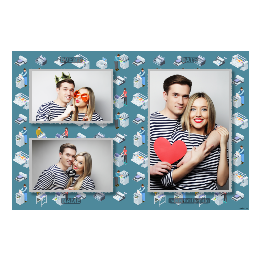 Printer's Day + printers + 414 silver with captions Printer's Day + printers + 414 silver with captions