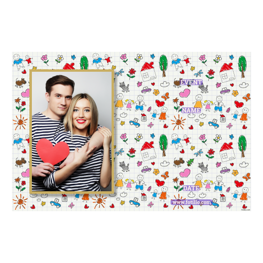 Parents' Day + flowers and hearts and clouds + 415 gold with captions Parents' Day + flowers and hearts and clouds + 415 gold with captions