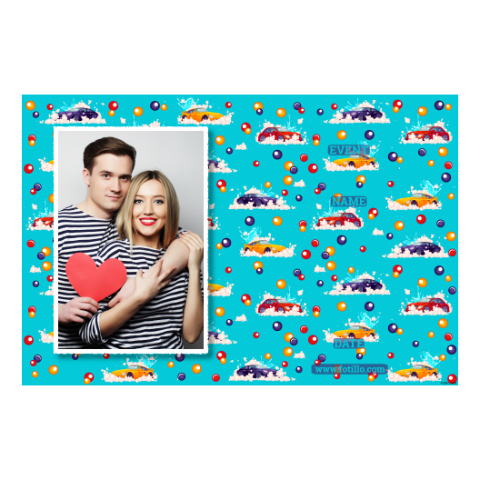 Dzień mycia samochodu + bąbelki + 415 biały z podpisem Dzień mycia samochodu + bąbelki + 415 biały z podpisem