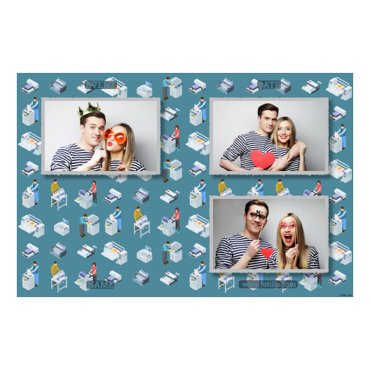 Printer's Day + printers + 419 silver with captions Printer's Day + printers + 419 silver with captions