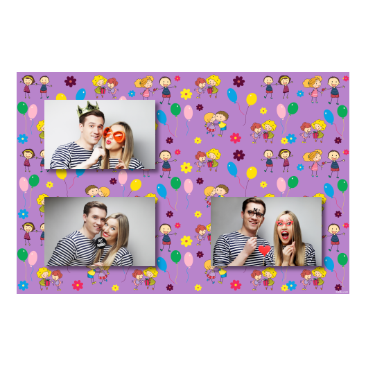 Siblings Day + balloons and flowers + 420 no frame