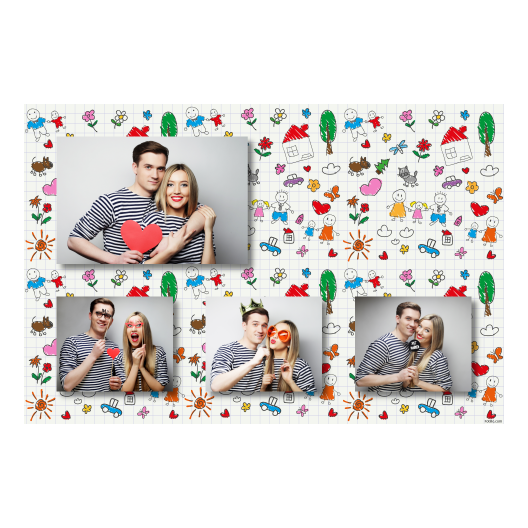 Parents' Day + flowers and hearts and clouds + 424 no frame Parents' Day + flowers and hearts and clouds + 424 no frame
