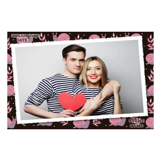 Dzień Ślimaka + liście + 605 biały z podpisem Dzień Ślimaka + liście + 605 biały z podpisem