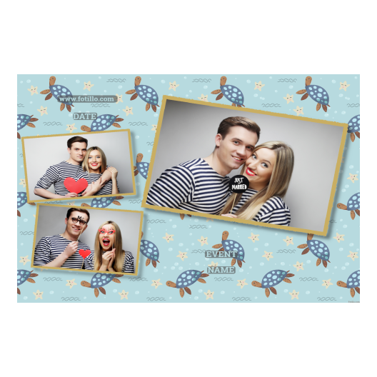 Dzień Żółwia + zwierzęta + 606 złoty z podpisem Dzień Żółwia + zwierzęta + 606 złoty z podpisem