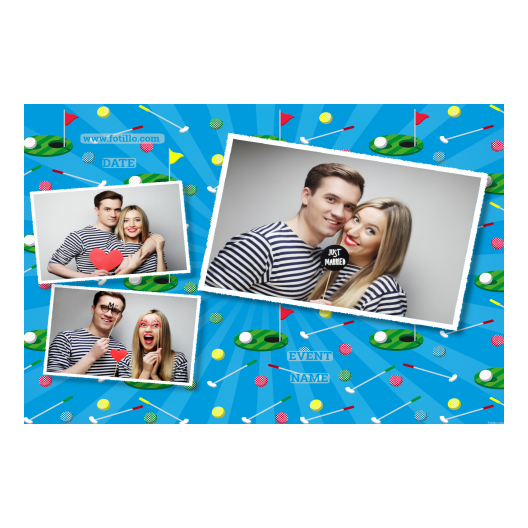 Dzień Minigolfa + piłki golfowe + 606 biały z podpisem Dzień Minigolfa + piłki golfowe + 606 biały z podpisem