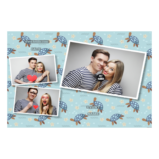 Dzień Żółwia + zwierzęta + 606 biały z podpisem Dzień Żółwia + zwierzęta + 606 biały z podpisem