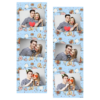 Fotobudka na weselu z błękitnym tłem + obrączki i kwiaty - Paski 15x5cm model 101 - Thumbnail Image 1