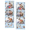 Fotobudka na weselu z błękitnym tłem + obrączki i kwiaty - Paski 15x5cm model 102 - Thumbnail Image 1