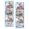 Fotobudka na weselu z błękitnym tłem + obrączki i kwiaty - Paski 15x5cm model 102 - Thumbnail Image 2