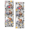 Dzień policjanta z szarym tłem + pojazdy i ludzie - Paski 15x5cm model 102 - Thumbnail Image 1