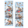 Fotobudka na weselu z błękitnym tłem + obrączki i kwiaty - Paski 15x5cm model 103 - Thumbnail Image 1