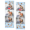 Fotobudka na weselu z błękitnym tłem + obrączki i kwiaty - Paski 15x5cm model 104 - Thumbnail Image 1