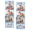 Fotobudka na weselu z błękitnym tłem + obrączki i kwiaty - Paski 15x5cm model 104 - Thumbnail Image 2