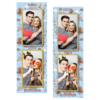 Fotobudka na weselu z błękitnym tłem + obrączki i kwiaty - Paski 15x5cm model 106 - Thumbnail Image 2