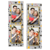 Dzień policjanta z szarym tłem + pojazdy i ludzie - Paski 15x5cm model 106 - Thumbnail Image 1
