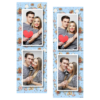 Fotobudka na weselu z błękitnym tłem + obrączki i kwiaty - Paski 15x5cm model 106 - Thumbnail Image 5