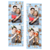 Fotobudka na weselu z błękitnym tłem + obrączki i kwiaty - Paski 15x5cm model 106 - Thumbnail Image 7