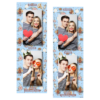 Fotobudka na weselu z błękitnym tłem + obrączki i kwiaty - Paski 15x5cm model 106 - Thumbnail Image 8