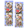 Dzień bez komórki z niebieskim tłem + ludzie i chmury - Paski 15x5cm model 107 - Thumbnail Image 1