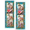 Dzień Tygrysa z niebieskim tłem + zwierzęta i kolaż - Paski 15x5cm model 107 - Thumbnail Image 1