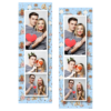 Fotobudka na weselu z błękitnym tłem + obrączki i kwiaty - Paski 15x5cm model 107 - Thumbnail Image 5