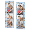 Fotobudka na weselu z błękitnym tłem + obrączki i kwiaty - Paski 15x5cm model 107 - Thumbnail Image 6