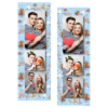 Fotobudka na weselu z błękitnym tłem + obrączki i kwiaty - Paski 15x5cm model 107 - Thumbnail Image 7
