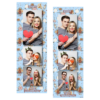 Fotobudka na weselu z błękitnym tłem + obrączki i kwiaty - Paski 15x5cm model 107 - Thumbnail Image 8