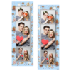 Fotobudka na weselu z błękitnym tłem + obrączki i kwiaty - Paski 15x5cm model 108 - Thumbnail Image 3