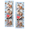 Fotobudka na weselu z błękitnym tłem + obrączki i kwiaty - Paski 15x5cm model 108 - Thumbnail Image 4