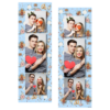 Fotobudka na weselu z błękitnym tłem + obrączki i kwiaty - Paski 15x5cm model 108 - Thumbnail Image 7