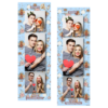 Fotobudka na weselu z błękitnym tłem + obrączki i kwiaty - Paski 15x5cm model 108 - Thumbnail Image 8