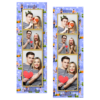 Dzień bez komórki z niebieskim tłem + ludzie i chmury - Paski 15x5cm model 109 - Thumbnail Image 2