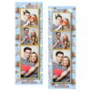 Fotobudka na weselu z błękitnym tłem + obrączki i kwiaty - Paski 15x5cm model 109 - Thumbnail Image 2