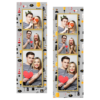 Dzień policjanta z szarym tłem + pojazdy i ludzie - Paski 15x5cm model 109 - Thumbnail Image 1