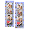 Dzień bez komórki z niebieskim tłem + ludzie i chmury - Paski 15x5cm model 109 - Thumbnail Image 3