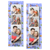 Dzień bez komórki z niebieskim tłem + ludzie i chmury - Paski 15x5cm model 109 - Thumbnail Image 6