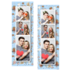 Fotobudka na weselu z błękitnym tłem + obrączki i kwiaty - Paski 15x5cm model 109 - Thumbnail Image 5